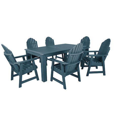 Highwood Usa Hamilton 7pc Rectangular Outdoor Patio Furniture Dining Set 72 x 42 AD-ST7HM1CO4AA-NBE